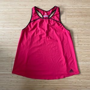 ADIDAS Red Racerback Tank top